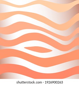 Abstract background silk pattern orange zebra stripes. futuristic wallpaper