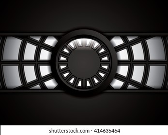 Abstract background, silver brochure, vector