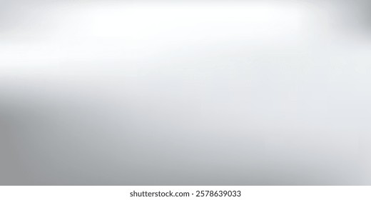 Abstract background silver foil background with metal mirror texture. Chrome gradient surface with light gloss art modern