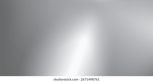 Fondo abstracto Fondo de papel de plata con textura de espejo de metal. Superficie degradada cromada con brillo claro. Chapa gris de aluminio Vector con reflexión. Platino y titanio 