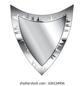 Abstract  background with a silver frame, with space for your text. Vector illustration.