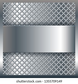 Fondo abstracto con textura de metal plateado