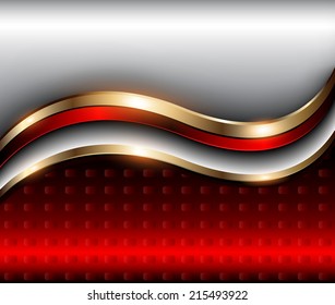 Abstract background silver red, vector illustration.