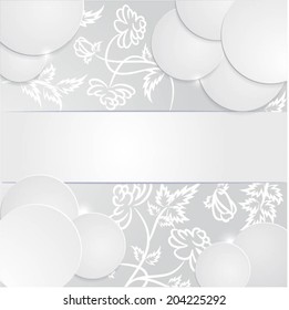  Abstract background in silvery white.