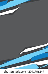 Abstract background with simple blue futuristic and geometric pattern theme