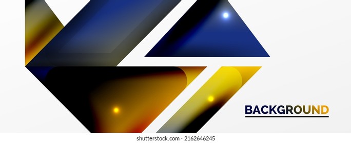 Abstrakter Hintergrund. Einfache Zusammensetzung geometrischer Formen mit 3D-Effekt, Licht und Schatten. Vektorgrafik für Bildschirmhintergründe, Banner, Hintergrund, Karte, Buchillustration, Landing-Page