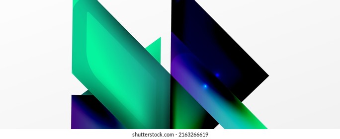Abstract background. Simple color geometric shapes composition with 3d effect, lights and shadows. Vector Illustration For Wallpaper, Banner, Background, Card, Book Illustration, landing page