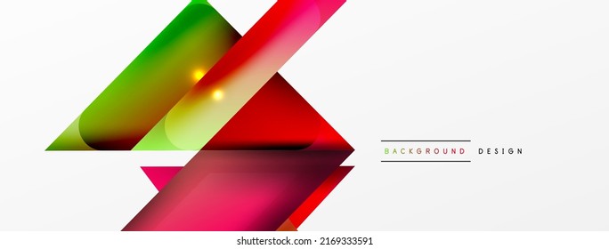 Abstract background. Simple color geometric shapes composition with 3d effect, lights and shadows. Vector Illustration For Wallpaper, Banner, Background, Card, Book Illustration, landing page
