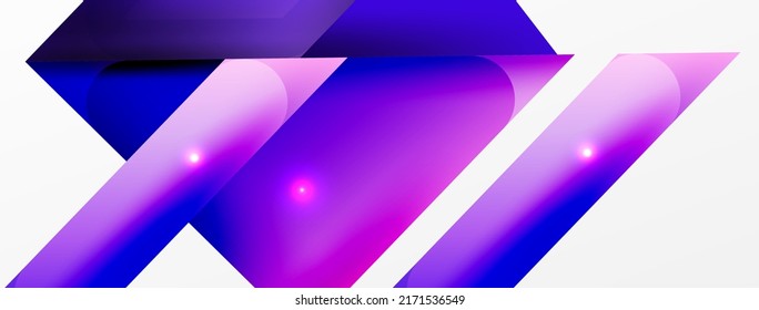 Abstract background. Simple color geometric shapes composition with 3d effect, lights and shadows. Vector Illustration For Wallpaper, Banner, Background, Card, Book Illustration, landing page