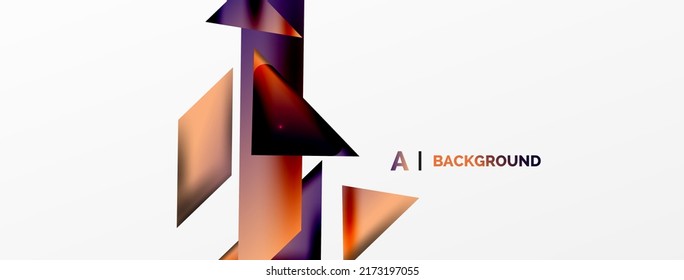 Abstrakter Hintergrund. Einfache Zusammensetzung geometrischer Formen mit 3D-Effekt, Licht und Schatten. Vektorgrafik für Bildschirmhintergründe, Banner, Hintergrund, Karte, Buchillustration, Landing-Page