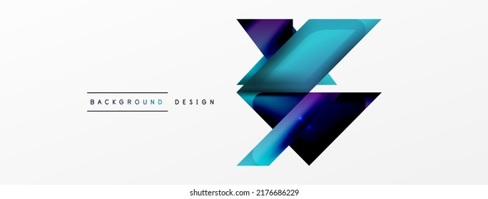 Antecedentes abstractos. Composición de formas geométricas de color simple con efecto 3d, luces y sombras. Ilustración vectorial para fondo de escritorio, pancarta, fondo, tarjeta, ilustración del libro, página de inicio