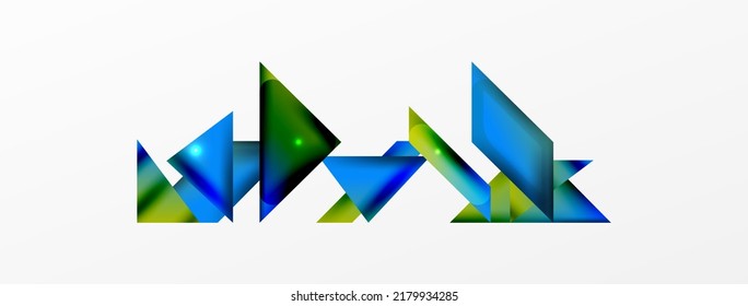 Antecedentes abstractos. Composición de formas geométricas de color simple con efecto 3d, luces y sombras. Ilustración vectorial para fondo de escritorio, pancarta, fondo, tarjeta, ilustración del libro, página de inicio