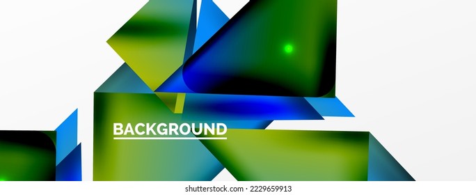 Abstrakter Hintergrund. Einfache Zusammensetzung geometrischer Formen mit 3D-Effekt, Licht und Schatten. Vektorgrafik für Bildschirmhintergründe, Banner, Hintergrund, Karte, Buchillustration, Landing-Page