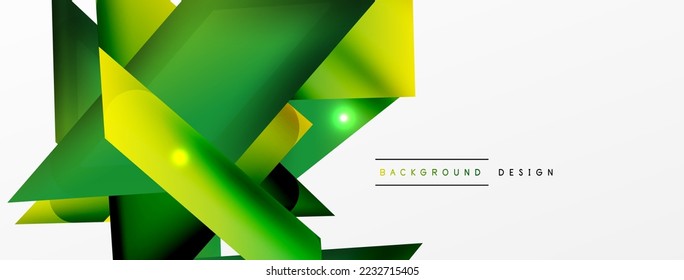 Abstract background. Simple color geometric shapes composition with 3d effect, lights and shadows. Vector Illustration For Wallpaper, Banner, Background, Card, Book Illustration, landing page