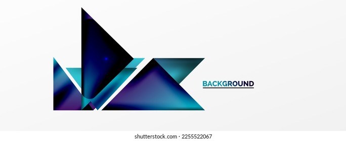 Abstract background. Simple color geometric shapes composition with 3d effect, lights and shadows. Vector Illustration For Wallpaper, Banner, Background, Card, Book Illustration, landing page