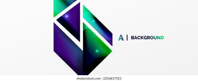 Abstract background. Simple color geometric shapes composition with 3d effect, lights and shadows. Vector Illustration For Wallpaper, Banner, Background, Card, Book Illustration, landing page