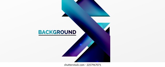 Abstract background. Simple color geometric shapes composition with 3d effect, lights and shadows. Vector Illustration For Wallpaper, Banner, Background, Card, Book Illustration, landing page