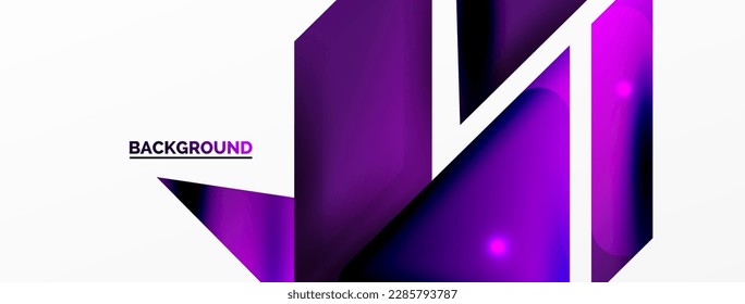 Abstract background. Simple color geometric shapes composition with 3d effect, lights and shadows. Vector Illustration For Wallpaper, Banner, Background, Card, Book Illustration, landing page