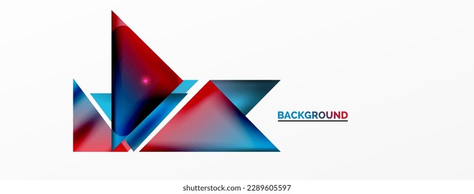 Abstract background. Simple color geometric shapes composition with 3d effect, lights and shadows. Vector Illustration For Wallpaper, Banner, Background, Card, Book Illustration, landing page