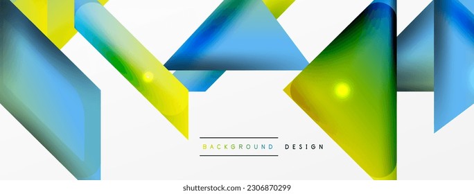 Abstrakter Hintergrund. Einfache Zusammensetzung geometrischer Formen mit 3D-Effekt, Licht und Schatten. Vektorgrafik für Bildschirmhintergründe, Banner, Hintergrund, Karte, Buchillustration, Landing-Page