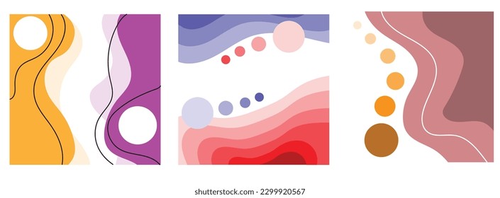 Abstract background simple concept set