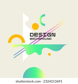 Abstract background with simple elements. An image with a composition of geometric elements and shapes.