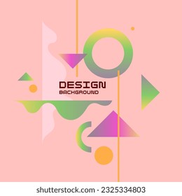 Abstract background with simple elements. An image with a composition of geometric elements and shapes.