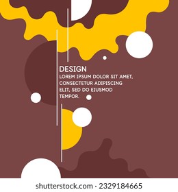 Abstract background with simple elements. An image with a composition of geometric elements and shapes.