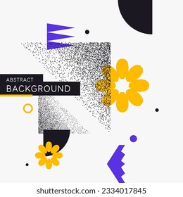 Abstract background with simple elements. An image with a composition of geometric elements and shapes.