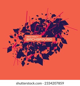 Abstract background with simple elements. An image of geometric elements and shapes. Vector illustration.