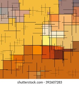 Abstract background from simple geometrical figures. Vector elements for your design.