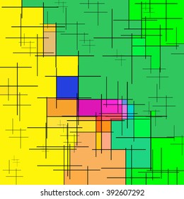Abstract background from simple geometrical figures. Vector elements for your design.