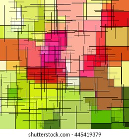 Abstract background from simple geometrical figures. Vector elements for your design.