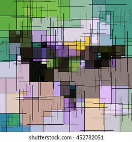 Abstract background from simple geometrical figures. Vector elements for your design.