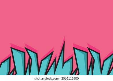 Abstract background with simple graffiti art and some copy space area