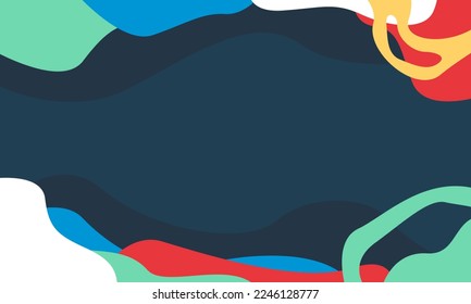 Abstract Background Simple Hand Drawn Minimalist Style with Free Shape and Pastel Colors. Vector Background Illustration for presentation