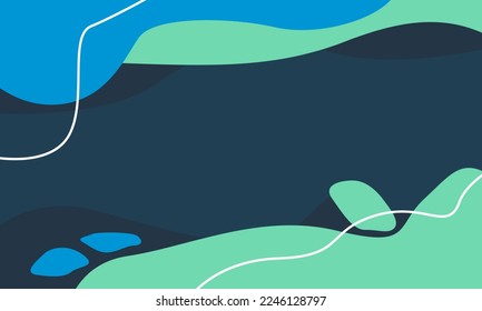 Abstrakter Hintergrund Einfach handgezeichnet Minimalistischer Stil mit freier Form und Pastellfarben. Vektorhintergrund-Illustration für die Präsentation