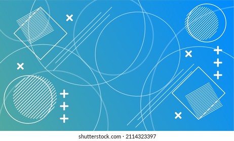 abstract background with simple memphis style