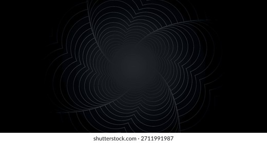 Fondo Abstractas con diseño de líneas geométricas retorcidas simples y modernas. Concepto futurista del fondo oscuro para la cubierta, folleto, presentación, certificado y Sitio web. VOL. 10