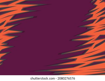 Abstract background with simple orange graffiti art