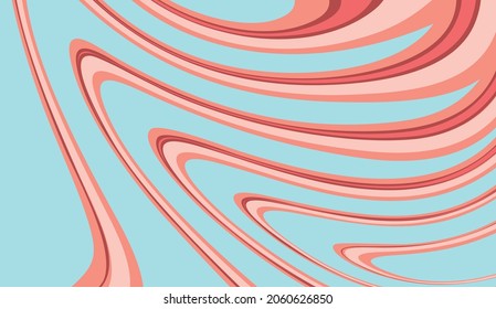 Abstract background with simple pink waving lines pattern