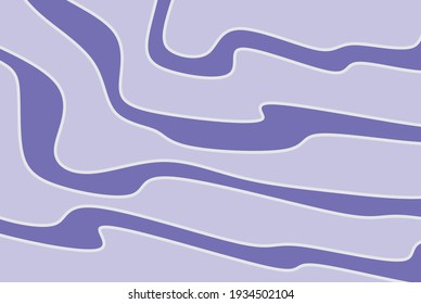 Abstract background with simple purple waving lines