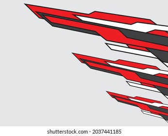 Abstract background with simple red futuristic and geometric pattern theme
