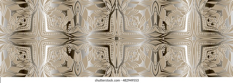 Abstract background. Simple seamless pattern. Monogram style lace. Vector texture can be used for web design, wallpaper, textiles, printed materials and so on.