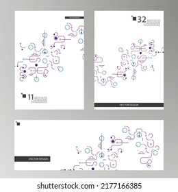 Abstrakter Hintergrund mit einfachen Formen. Moderne Design-Vorlage mit Platz für Text. Minimal stylische Abdeckung für das Branding. minimale Vektorgrafik