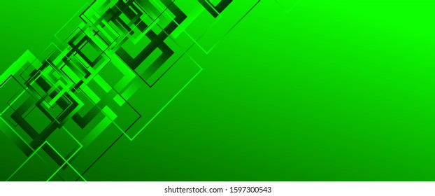 Abstract background with simple square or rectangle geometrical shapes. Geometric template with fluid gradients. Line design, technology hi-tech digital illustrations. Vector Illustration For