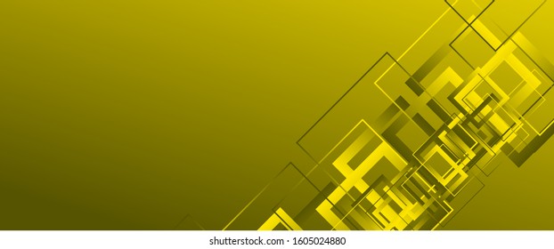 Abstract background with simple square or rectangle geometrical shapes. Geometric template with fluid gradients. Line design, technology hi-tech digital illustrations. Vector Illustration For