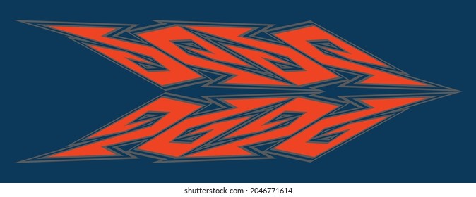 Abstract background with simple tribal line pattern 