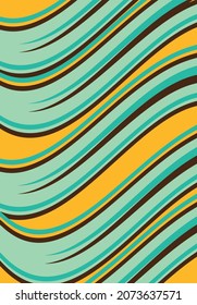 Abstract background with simple waving lines pattern