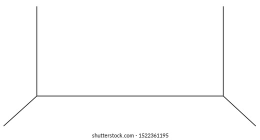 Abstract background Simple white room